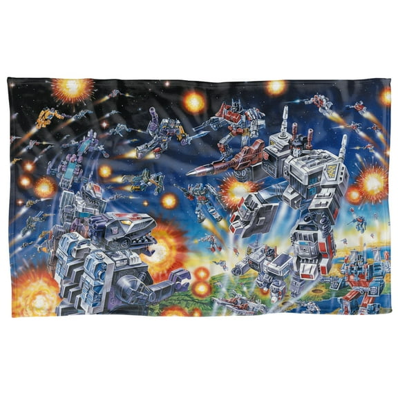 Transformers Blanket, 36'x58' Decepticon Box Art Fleece Blanket