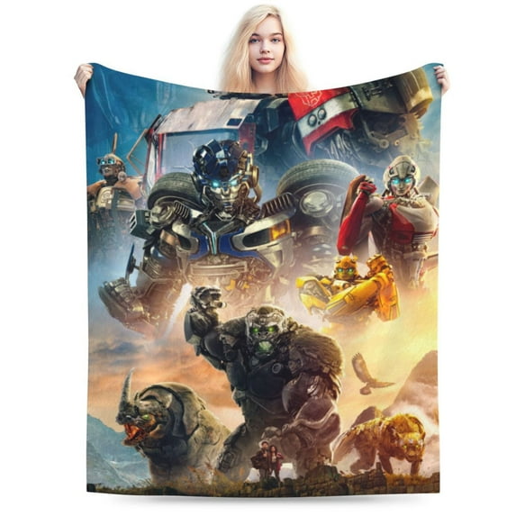 Transformers Blanket, Super Soft Throw Blanket, Cozy Flannel Blankets For Boys Girls, Warm Blankets For Couch Sofa Bed, 40"X30"