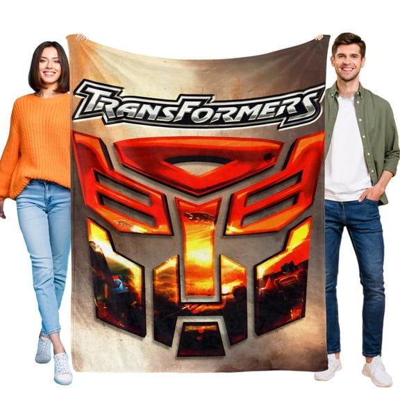Transformers Blanket for Kids, Soft Warm Flannel Throw Blanket for Boys Girls, 50x60 Inch Small Blanket for Sofa Couch Gifts Home Decor