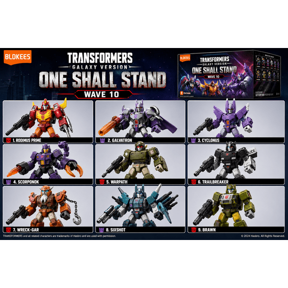 Transformers Blokees Galaxy Version Wave 10 One Shall Stand Case of 9