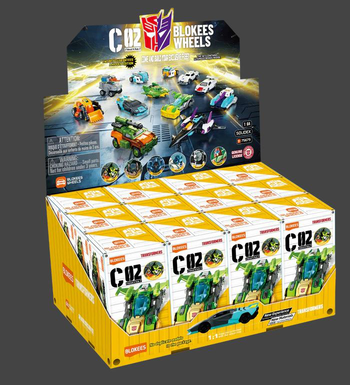 Wheels C02 Wreck 'N Rule Box of 12 Random Model Kits | Transformers | Blokees