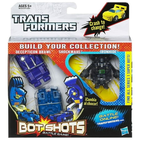 Transformers Bot Shots 3 Pack Decepticon Brawl, Shockwave & Ironhide