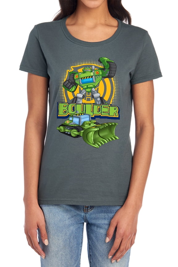 Transformers Boulder Women's T Shirt, Charcoal, Medium