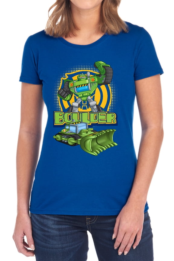 Transformers Boulder Women's T Shirt, Royal, 2X-Large