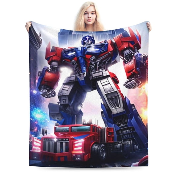 Transformers Boys Girls Blanket Super Soft Cozy Warm Plush Throw Blanket, Lightweight Fuzzy Flannel Blankets for Couch Sofa Bed Travel and Camping Gifts 40"X30"