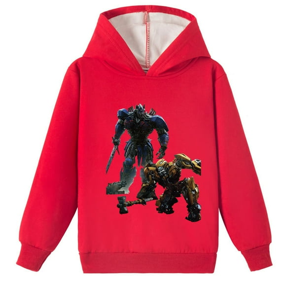 Transformers Boys Girls Graphic Brushed Sweatshirts Hoodies ,Lightweight Long Sleeve Pullover Tops