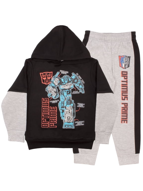 Boys Matching Sets Pullover Hoodie and Jogger Fleece Set for Boys 2 Piece Bundle (Size 4-12)