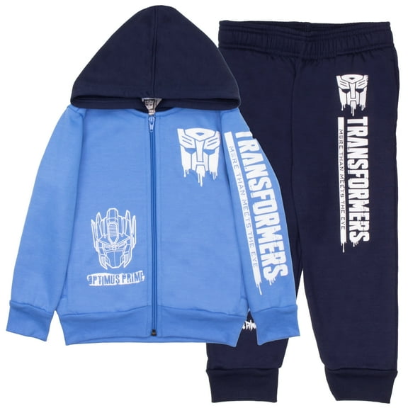 Transformers Boys Matching Sets Pullover Hoodie and Jogger Fleece Set for Boys 2 Piece Bundle (Size 4-12)