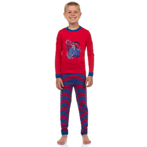 Transformers Boys Optimus Prime Character 2PC Tight-Fit Sleep Pajama Set For Kids Toddlers