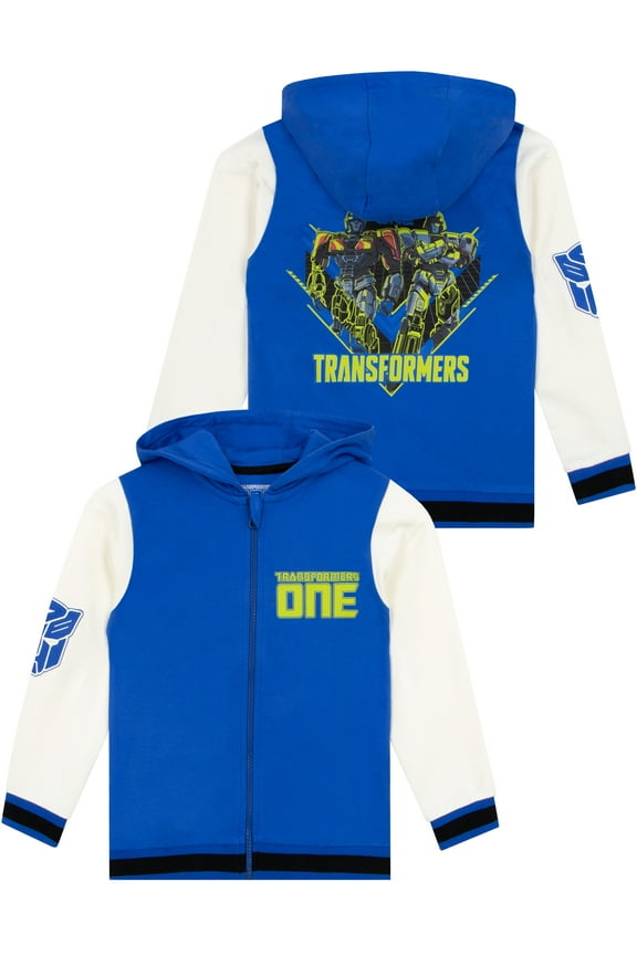 Boys Optimus Prime Hoodie Blue Sizes 4-10