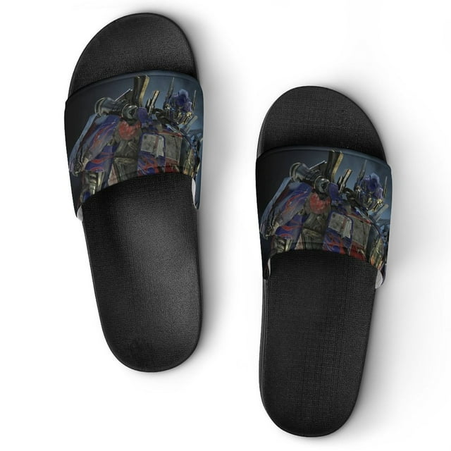 Transformers Boys Slide Sandals, Comfort Casual Pool Slide Outdoor, Slip-On Sandals Beach Slippers Shower Shoes for Kids Adults