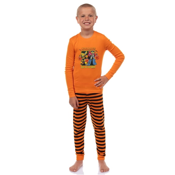 Transformers Boys Trick or Treat Character TV Show Sleep Pajama Set