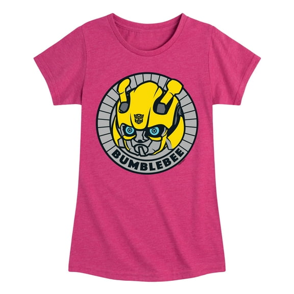 Transformers - Bumblebee Badge - Girls Fitted Short Sleeve T-Shirt