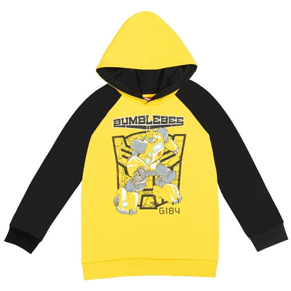 Transformers Bumblebee Big Boys Hoodie Yellow 10-12