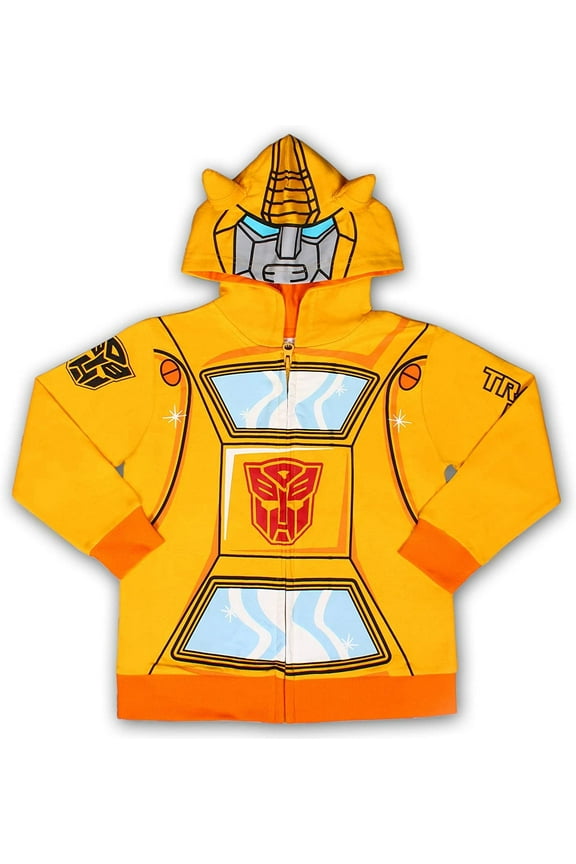 Bumblebee Boys Single Roleplay Zip Up Hoodie, 4-8