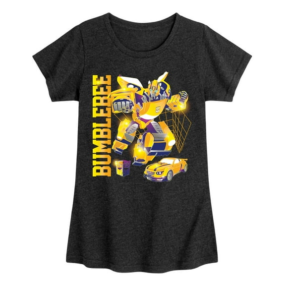 Transformers - Bumblebee - Girls Fitted Short Sleeve T-Shirt
