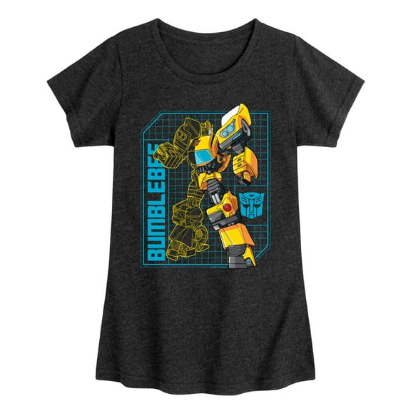 Transformers - Bumblebee - Girls Fitted Short Sleeve T-Shirt