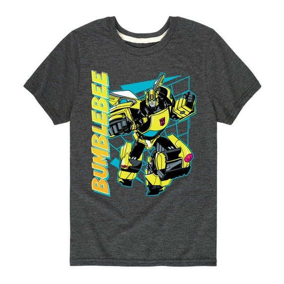 Transformers - Bumblebee Halftone - Kids Toddler And Youth Short Sleeve T - Shirt