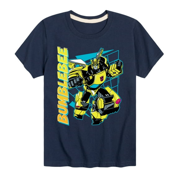 Transformers - Bumblebee Halftone - Kids Toddler And Youth Short Sleeve T - Shirt