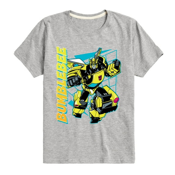Transformers - Bumblebee Halftone - Kids Toddler And Youth Short Sleeve T - Shirt