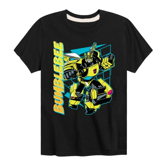 Transformers - Bumblebee Halftone - Kids Toddler And Youth Short Sleeve T - Shirt