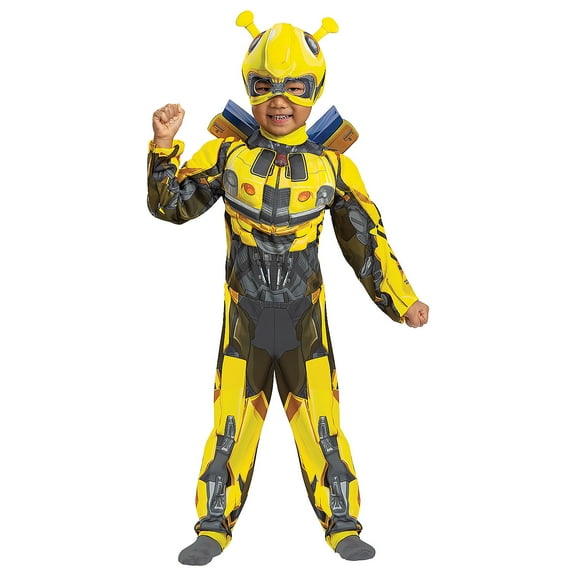 Disguise Toddler Boys' Transformers Rise of the Beasts Bumblebee Muscle Jumpsuit Costume - Size 2T