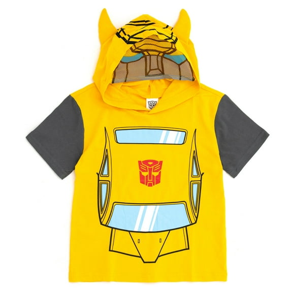 Transformers Bumblebee Hooded Cosplay T-Shirt Toddler to Big Kid