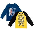 thumbnail image 1 of Transformers Bumblebee Optimus Prime Big Boys 2 Pack Long Sleeve T-Shirts Toddler to Big Kid, 1 of 5