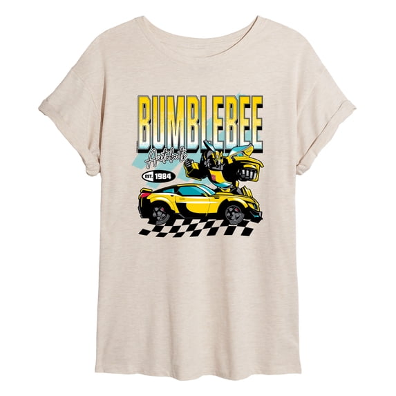 Transformers - Bumblebee Racing - Juniors Oversized Graphic T-Shirt