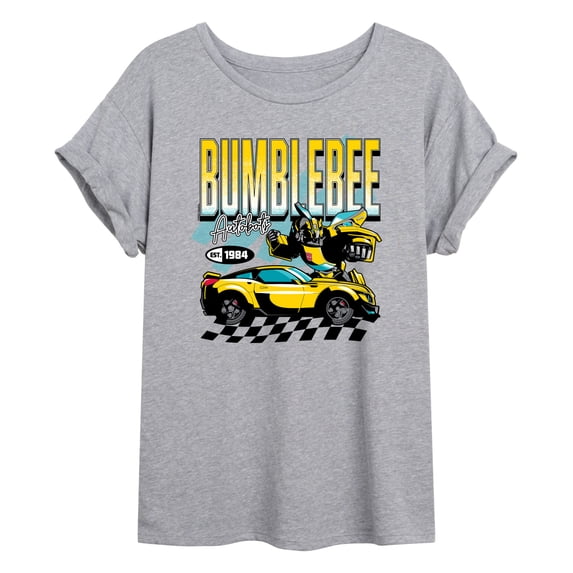 Transformers - Bumblebee Racing - Juniors Oversized Graphic T-Shirt