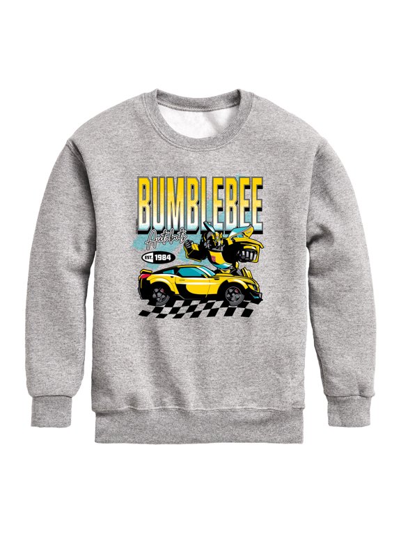 - Bumblebee Racing Boys' Graphic Long Sleeve Fleece Sweatshirt