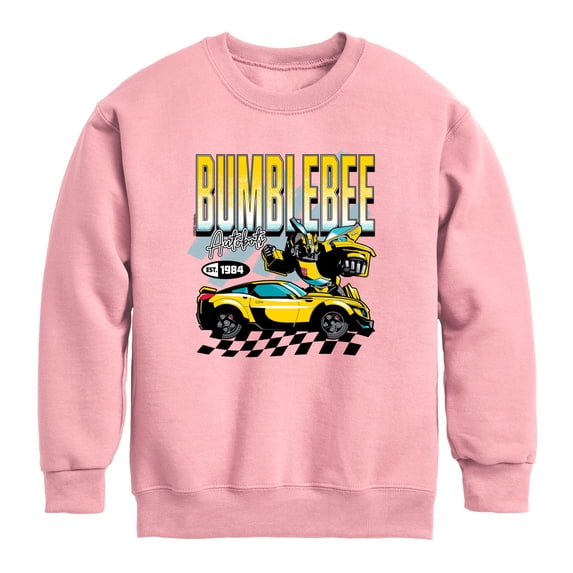 Transformers - Bumblebee Racing - Youth Boys Crew Fleece Sweatshirt