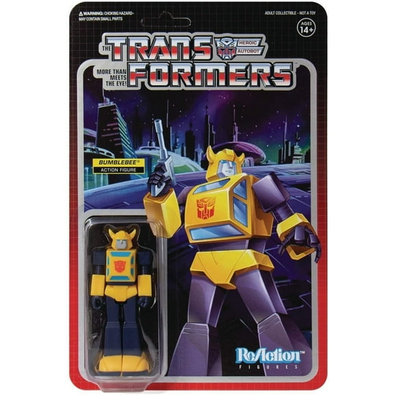 Transformers Bumblebee ReAction Figure Retro Themed Autobot Plastic Super7