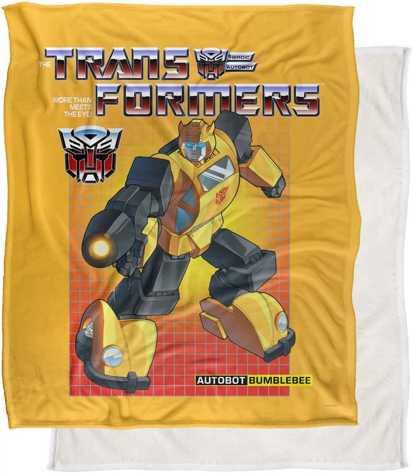 Transformers Bumblebee Silky Touch Sherpa Back Super Soft Throw Blanket