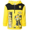thumbnail image 1 of Transformers Bumblebee Toddler Boys Fleece Half Zip Hoodie Toddler to Big Kid, 1 of 5