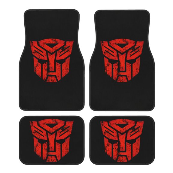 Transformers Car Floor Mats Carpet 4 Piece Set Protection Auto Foot Carpet Universal Fit For Suv, Vans, Sedans, Trucks