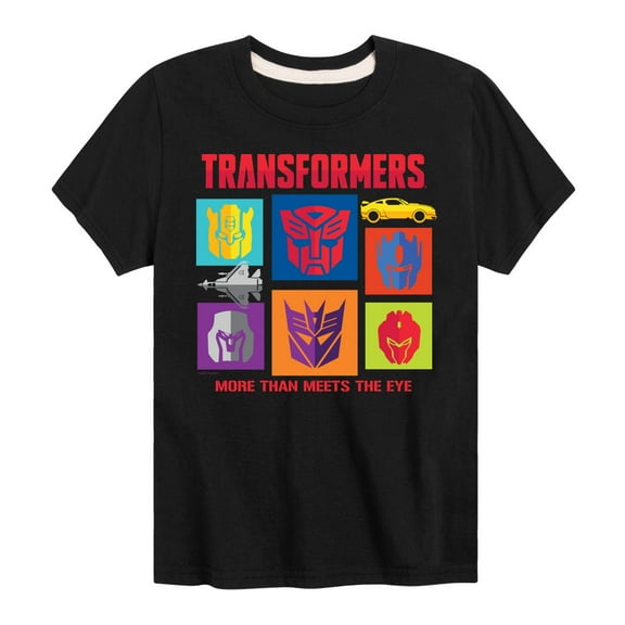 Transformers - Character Grid - Kids Toddler And Youth Short Sleeve T - Shirt
