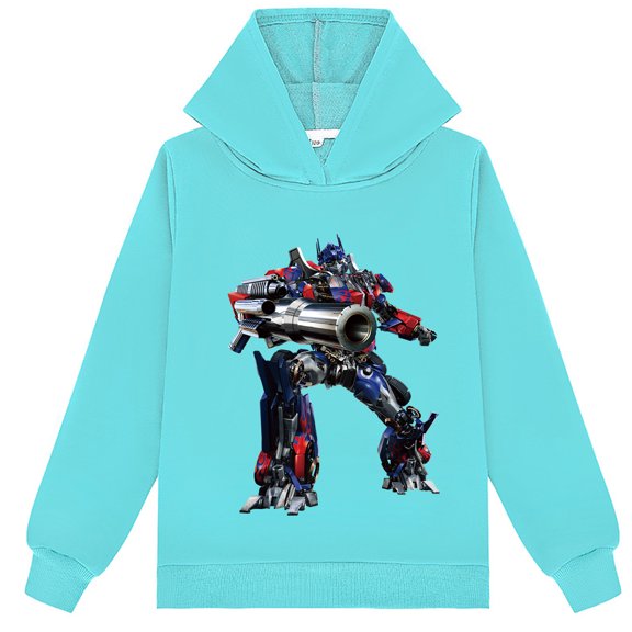 Transformers Children's Long Sleeve Hoodies Pullover Kids Girls Cartoon Sweatshirt Hoodie Fashion Clothes