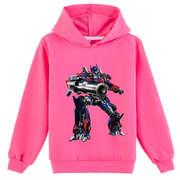 Transformers Children's Long Sleeve Hoodies Pullover Kids Girls Cartoon Sweatshirt Hoodie Fashion Clothes
