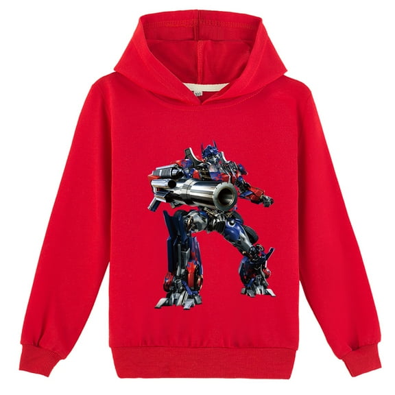 Transformers Children's Long Sleeve Hoodies Pullover Kids Girls Cartoon Sweatshirt Hoodie Fashion Clothes