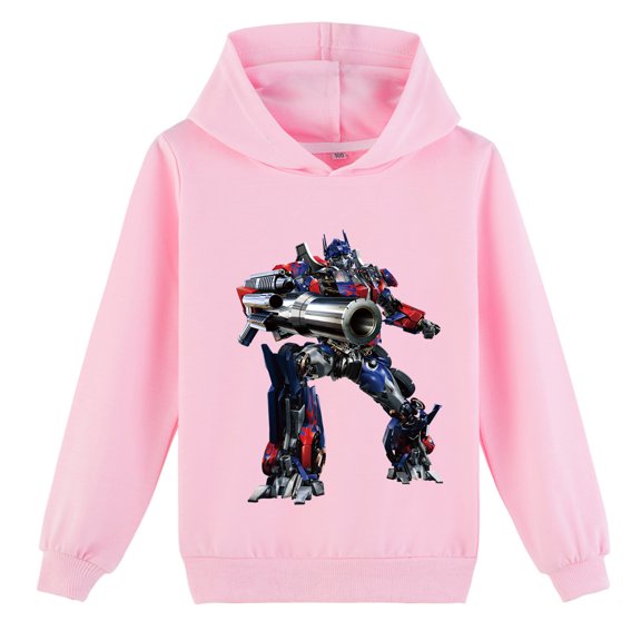 Transformers Children's Long Sleeve Hoodies Pullover Kids Girls Cartoon Sweatshirt Hoodie Fashion Clothes