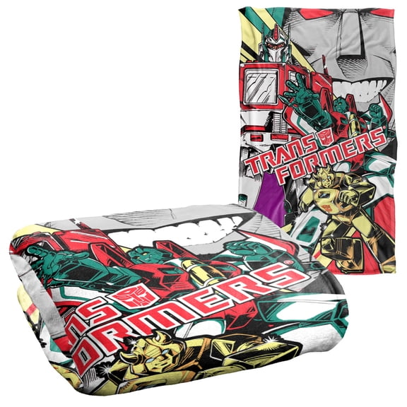 Transformers Comic Poster Silky Touch Super Soft Throw Blanket 36' x 58'