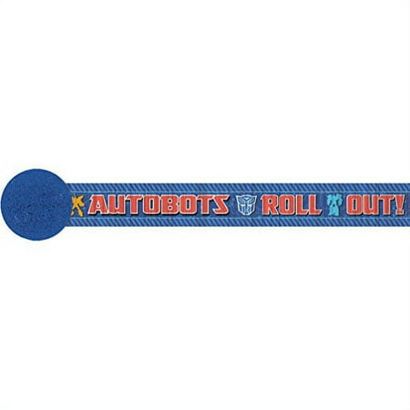 Transformers Core Children's Party Crepe Streamer-1 roll