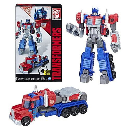 Transformers Cyber Commander Optimus Prime Action Figure Walmart