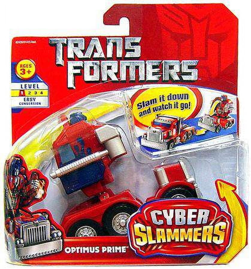 Transformers Cyber Slammers Optimus Prime Action Figure Walmart
