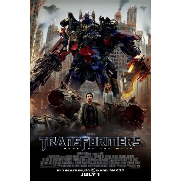 Transformers Dark Of The Moon Movie Poster 24x36 Art Poster 24x36 Square Adults Poster Time
