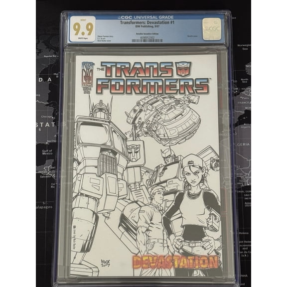 Transformers: Devastation #1 - CGC 9.9 Comic Book