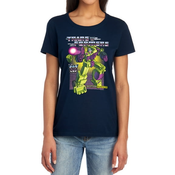 Transformers Devastator Women's T Shirt, Navy, Small