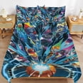 thumbnail image 1 of Duvet Cover Bedding Set Cartoon Print Soft Quilt Cover 3 Pieces, 1 Comforter Cover & 2 Pillowcases for Kids Teens Boys Girls Room Decor 90"x90", 1 of 8