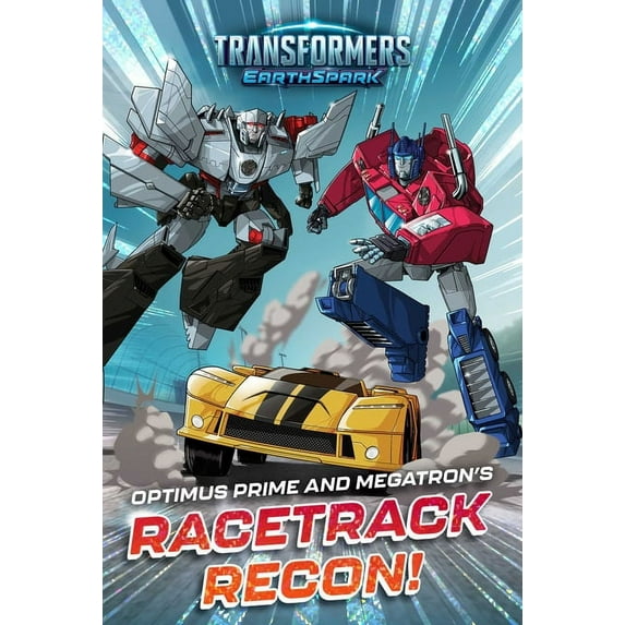Transformers: Earthspark Optimus Prime and Megatron's Racetrack Recon!, (Paperback)